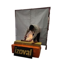 YANMAZ KAYNAK , KIVILCIM PERDESİ AYAKLI TEKERLİ VE PROFİLLİ 2X2 Metre